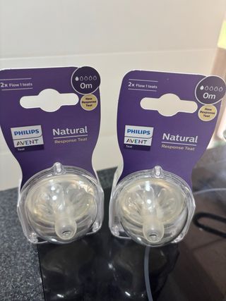 2 Tetinas Philips Avent Flujo Lento 0m