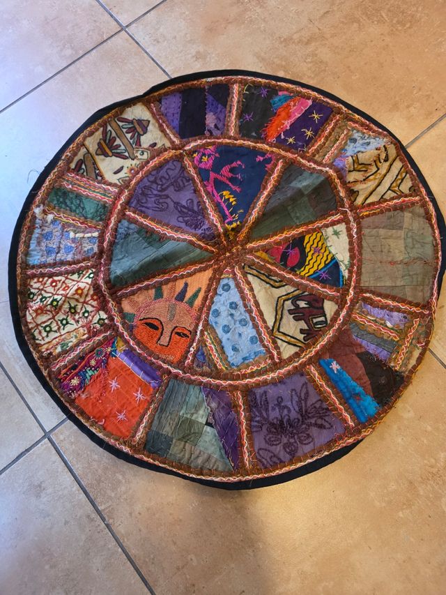 Cojín patchwork multicolor