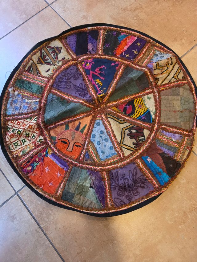 Cojín patchwork multicolor