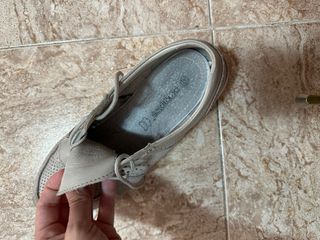 Zapatillas piel Amarpies Plata 39