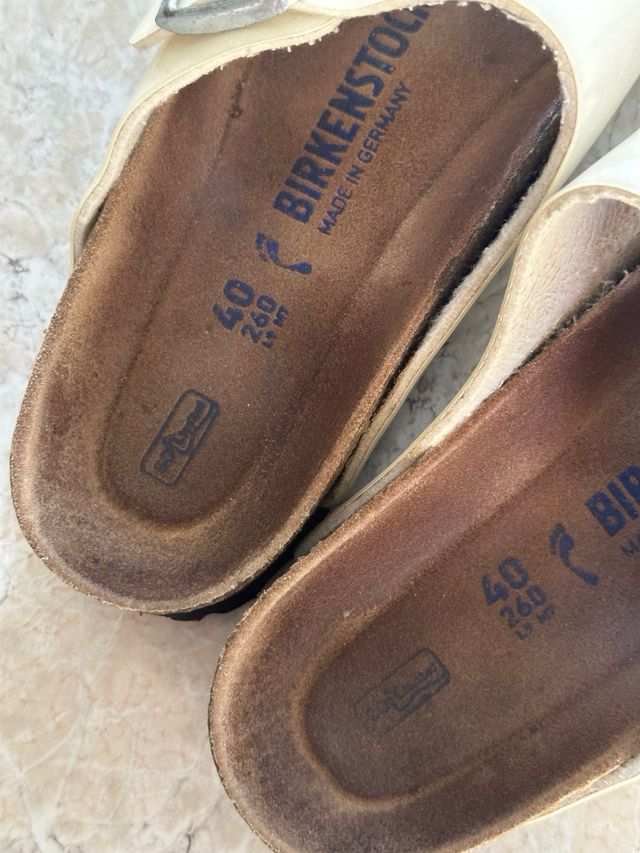 Purpurina blanca Birkenstock Arizona