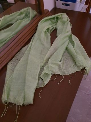 Sciarpa seta verde