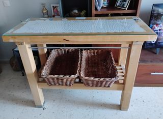 Mesa Ikea cristal - madera