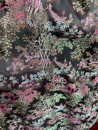 Kimono seda japonés talla L