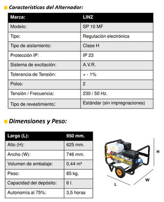 Gerador AY-6000 H AVR E - 5418095