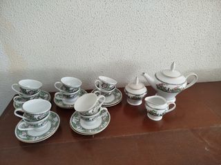 Juego de café porcelana de Macao fina