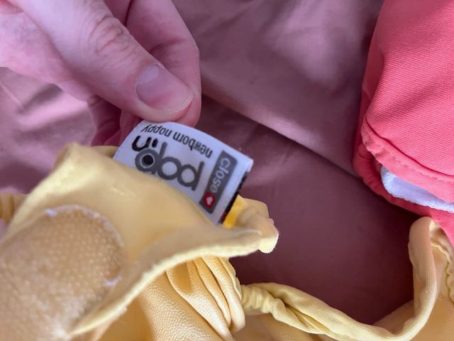 5 pañales tela Popin recién nacido