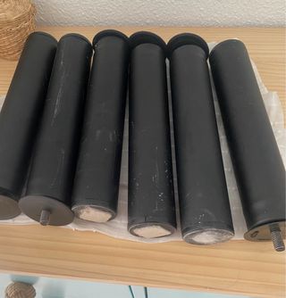 6 Patas cama negras