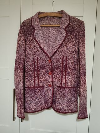 Chaqueta Purificación García - Granate