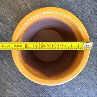 Vaso Bonsai autor redondo Amarelo 13cm