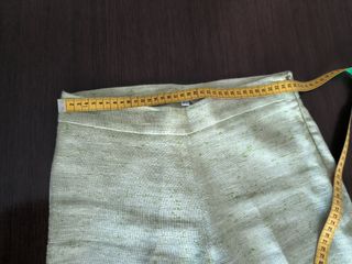 Completo Zara verde lino seta viscosa Tg S