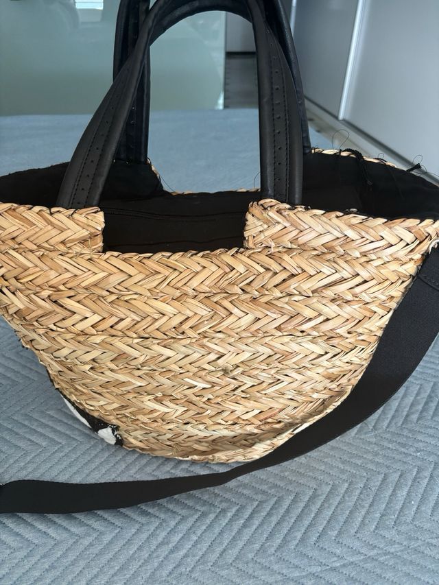 Capazo NOA&IRE beige y negro