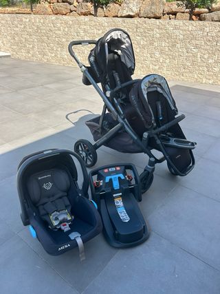 Carrito doble Uppababy Vista y sillita de coche