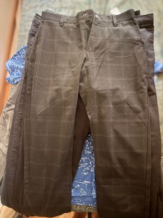 Pantalones Zara cuadros negros