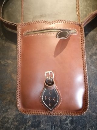 Bolso unisex cuero artesania