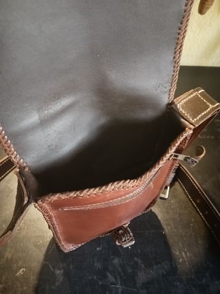 Bolso unisex cuero artesania