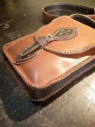 Bolso unisex cuero artesania