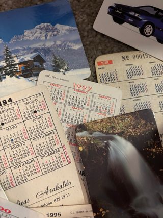 Calendarios bolsillo años 70-2010