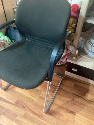 Silla oficina negra - Cómoda y estable