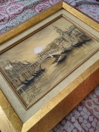Cuadro Rialto: Pintura Venecia
