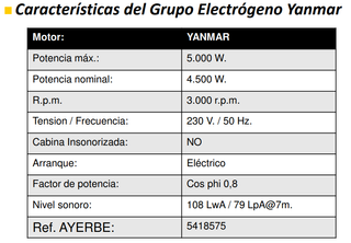 Gerador Ayerbe 6000D MN AVR E- 5418575
