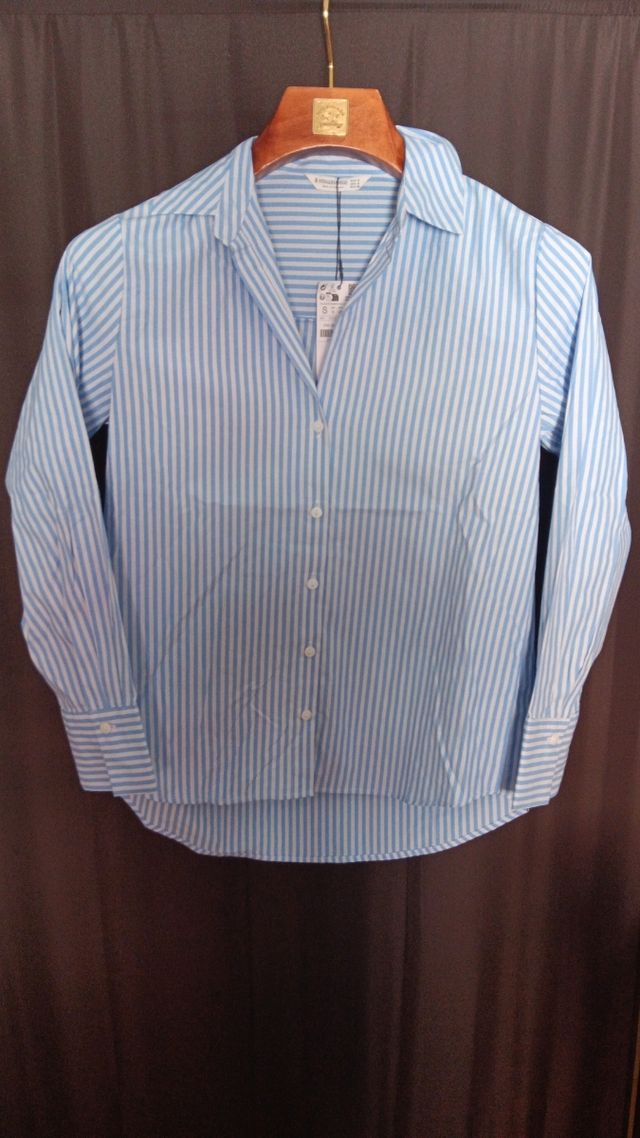 Blusa rayada azul - Talla S