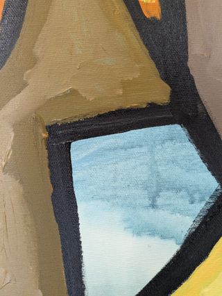 Cuadro abstracto grande ORIGINAL de pintor