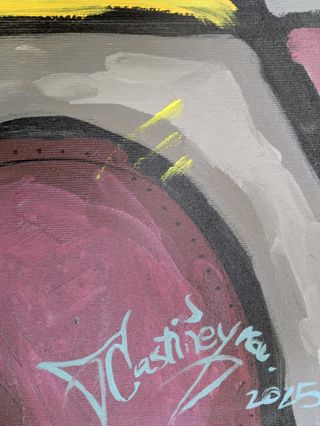 Cuadro abstracto grande ORIGINAL de pintor