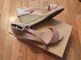 Alpargatas Castañer beige/rosa nº38