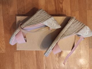 Alpargatas Castañer beige/rosa nº38