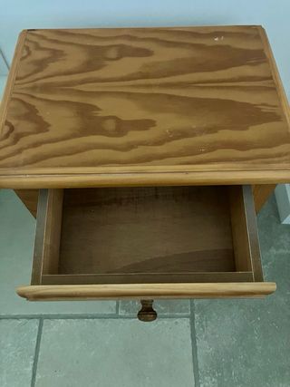 Mesita noche madera - marrón