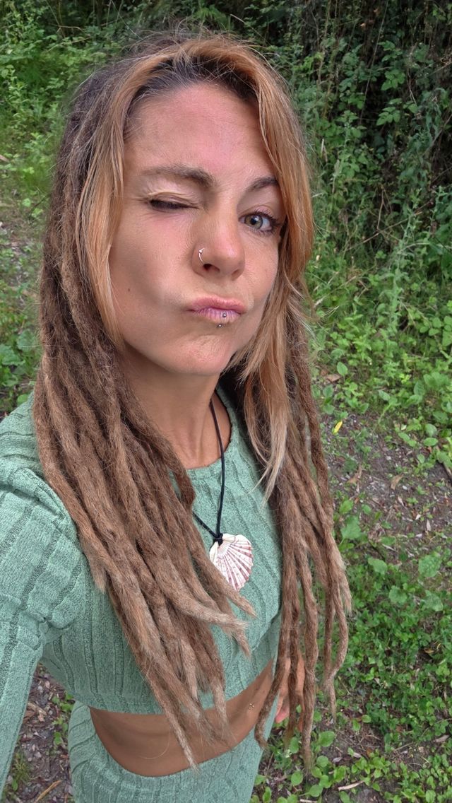 Collar con vieira - Verde