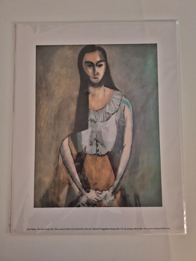 Litografía Matisse: The Italian Woman, 1916