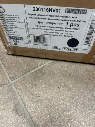 Bugaboo Camaleón 3 Azul Marino mas capota rosa ver