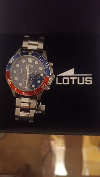 Reloj Lotus Hombre Cronógrafo Azul y rojo