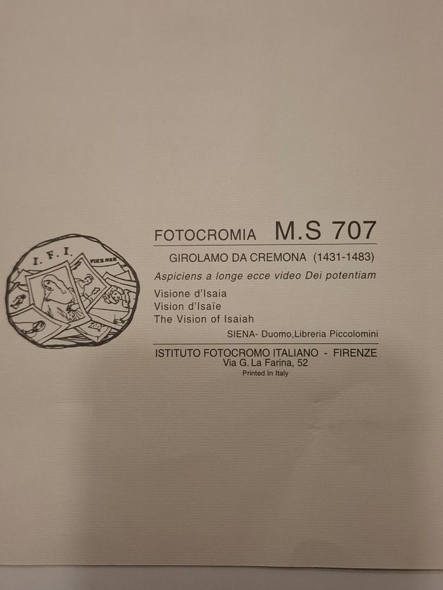 Litografía Visión de Isaías - Arte