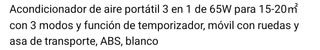 HOMCOM Enfriador Aire 3 en 1 SIN USO EN SU CAJA