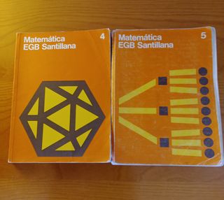 Libros de matemáticas de 4 y 5 de EGB