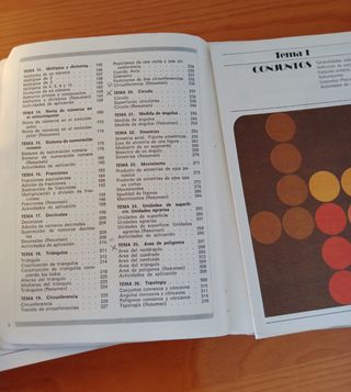 Libros de matemáticas de 4 y 5 de EGB