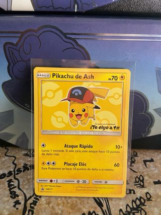Carta Pokemon Pikachu de Ash SM111