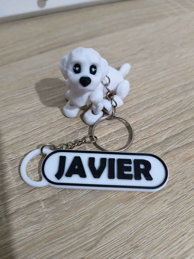 Porta-chaves 3D personalizado: nome+figura a escolher