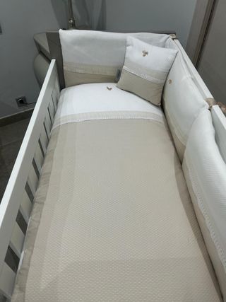 Cuna Bebecar Tramas - Beige