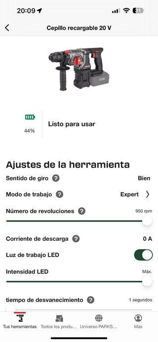 Martillo percutor Parkside performance