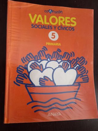 Libro de texto: Valores Sociales y Cívicos 5° prim