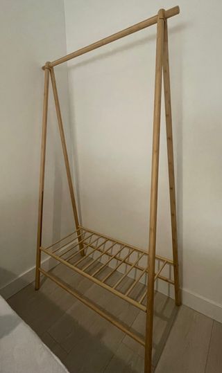Perchero de madera - Burro ropa