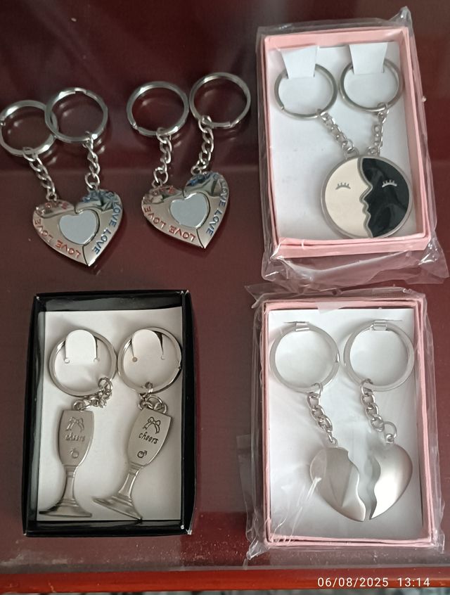 Llaveros pareja enamorados