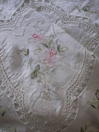 Copriletto matrimoniale cotone bianco