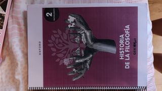 Libro historia de la filosofía 2 Bach Oxford 