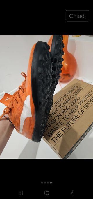 Scarpe Puma calcetto arancioni - 43