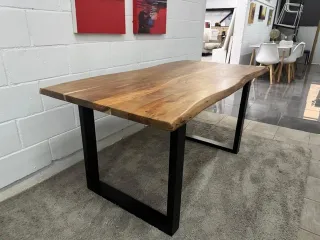 Mesa comedor acacia maciza 180x90